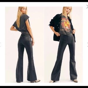 Penny pull on vegan leather pants